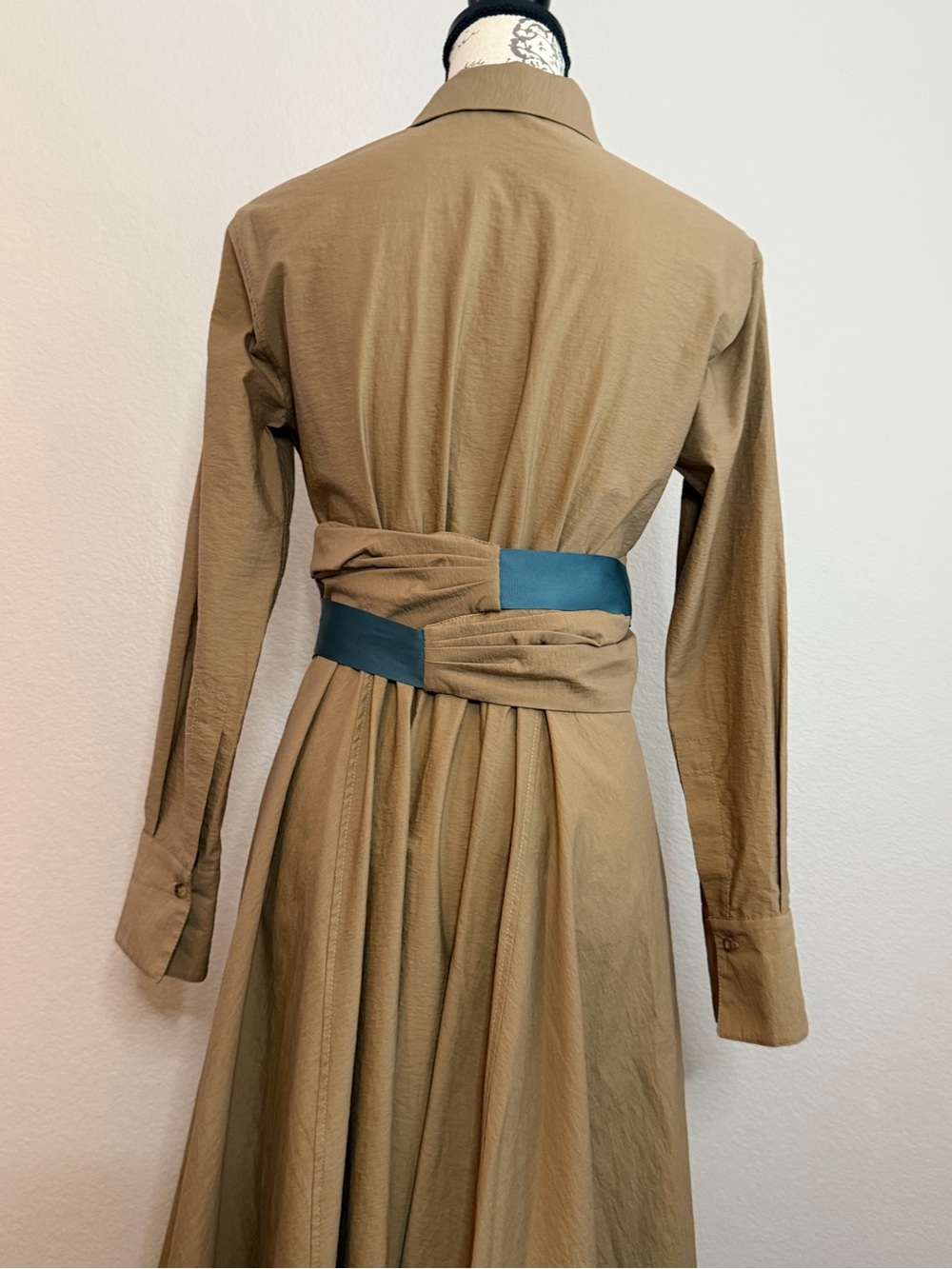 Brunello Cucinelli Monili Bead Shirt Dress High Low Cotton Blend Made in Italy - Picture 8 of 15
